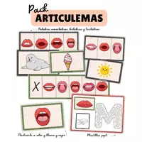 Vista previa - Hojas de trabajo - Pack ARTICULEMAS completo de Fono LENGUAJE - Portada