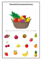 Aperçu - Apprentissages en autonomie - Les fruits - Page 1