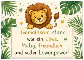 Vorschau - Poster - Türschild Löwenklasse - Seite 1