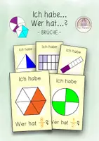 Vorschau - Spiele - Kartenspiel "Ich habe... Wer hat...?" zum Thema BRÜCHE - Deckblatt
