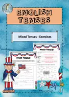 Vorschau - Spiele - Mixed Tenses (Englische Zeiten) - Übungen (Homeschooling) - Deckblatt
