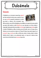 Vista previa - Hojas de trabajo - Dulcémele Ficha de música: texto con huecos, comprensión auditiva y sopa de letras - página 2