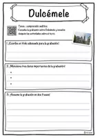 Vista previa - Hojas de trabajo - Dulcémele Ficha de música: texto con huecos, comprensión auditiva y sopa de letras - página 3