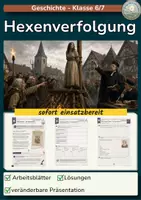 Vorschau - Stundenentwürfe - Hexenverfolgung - Deckblatt