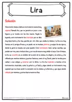 Vista previa - Hojas de trabajo - Lira Ficha de música: texto con huecos, comprensión auditiva y sopa de letras - página 2