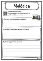 Vista previa - Hojas de trabajo - Melódica Ficha de música: texto con huecos, comprensión auditiva y sopa de letras - página 3