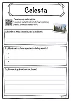 Vista previa - Hojas de trabajo - Celesta Ficha de música: texto con huecos, comprensión auditiva y sopa de letras - página 3