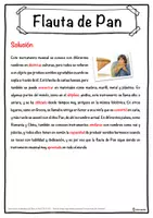 Vista previa - Hojas de trabajo - Flauta de Pan Ficha de música: texto con huecos, comprensión auditiva y sopa de letras - página 2