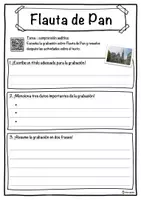 Vista previa - Hojas de trabajo - Flauta de Pan Ficha de música: texto con huecos, comprensión auditiva y sopa de letras - página 3