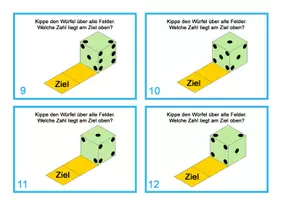 Vorschau - Arbeitsblätter - Kopfgeometrie - Würfel kippen - 48 Karten - differenziert - Seite 3