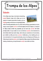 Vista previa - Hojas de trabajo - Trompa de los Alpes Ficha de música: texto con huecos, comprensión auditiva y sopa de letras - página 2