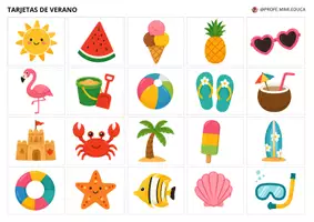Vista previa - Juegos / Gamificación - TARJETAS DE VERANO - Portada