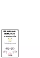 Aperçu - Apprentissages en autonomie - Porte clé homophones grammaticaux - Page de couverture