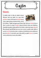Vista previa - Hojas de trabajo - Cajón Ficha de música: texto con huecos, comprensión auditiva y sopa de letras - página 2