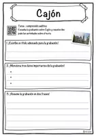 Vista previa - Hojas de trabajo - Cajón Ficha de música: texto con huecos, comprensión auditiva y sopa de letras - página 3