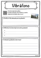 Vista previa - Hojas de trabajo - Vibráfono Ficha de música: texto con huecos, comprensión auditiva y sopa de letras - página 3