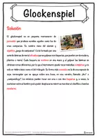 Vista previa - Hojas de trabajo - Glockenspiel Ficha de música: texto con huecos, comprensión auditiva y sopa de letras - página 2