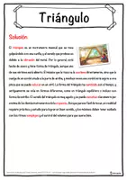 Vista previa - Hojas de trabajo - Triángulo Ficha de música: texto con huecos, comprensión auditiva y sopa de letras - página 2