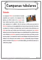 Vista previa - Hojas de trabajo - Campanas tubulares Ficha de música: texto con huecos, comprensión auditiva y sopa de letras - página 2
