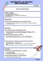 Vorschau - Arbeitsblätter - Schreibgerüst Leserbrief - Deckblatt