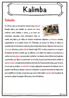 Vista previa - Hojas de trabajo - Kalimba Ficha de música: texto con huecos, comprensión auditiva y sopa de letras - página 2