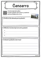 Vista previa - Hojas de trabajo - Cencerro Ficha de música: texto con huecos, comprensión auditiva y sopa de letras - página 3
