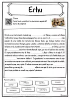 Vista previa - Hojas de trabajo - Erhu Ficha de música: texto con huecos, comprensión auditiva y sopa de letras - página 1