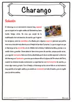 Vista previa - Hojas de trabajo - Charango Ficha de música: texto con huecos, comprensión auditiva y sopa de letras - página 2