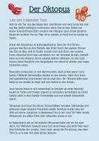 Vorschau - Stundenentwürfe - Leseverstehen: Der Oktopus – Sachtext - Seite 1
