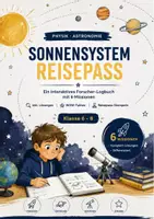 Vorschau - Arbeitsblätter - Sonnensystem Reisepass 🚀 8 Planeten mit Steckbriefen | Klasse 5-7 - Deckblatt