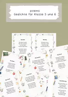 Vorschau - Anderer Materialtyp - poems | Gedichte Klasse 5 und Klasse 5 | Englisch - Deckblatt