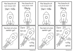 Vorschau - Fördermaterial/Inklusion - Lernentwicklung einschätzen 🚀 Hilfskärtchen + Ziele - Seite 3