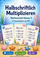 Vorschau - Arbeitsblätter - Multiplizieren und Dividieren bis 1000 Klasse 3 | Materialpaket | 20 PDFs mit 120 Arbeitsblättern - Seite 1
