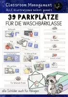 Vorschau - Poster - Parkplätze Klassenraum Waschbär | Waschbärklasse - Deckblatt