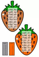 Vorschau - Arbeitsblätter - Schriftliche Division bis 10 000 | Freiarbeit 4. Klasse | 24 Karteikarten mit Selbstkontrolle | Erdbeersorten - Seite 3