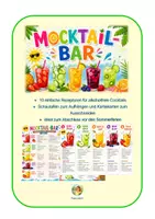 Vorschau - Stationenlernen - 10 alkoholfreie Cocktails - Deckblatt