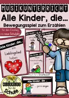 Vorschau - Spiele - Bewegungsspiel Musikunterricht Grundschule – „Alle Kinder, die …“ | Warm-up & Stundeneinstieg - Deckblatt