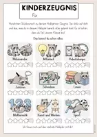 Vorschau - Anderer Materialtyp - Kinderzeugnis Waschbär | Halbjahr & Schuljahresende Waschbärklasse - Seite 2