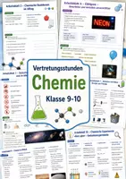 Vorschau - Arbeitsblätter - Vertretungsstunden Chemie Klasse 9-10 | 10 Arbeitsblätter - Deckblatt