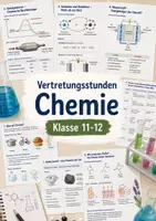 Vorschau - Arbeitsblätter - Vertretungsstunden Chemie - Klasse 11-12 | 10 Arbeitsblätter - Deckblatt