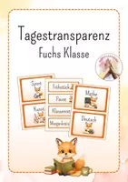 Vorschau - Poster - Fuchs Klasse Tagestransparenz - Deckblatt