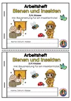 Vorschau - Arbeitsblätter - Mini-Heft HSU - Bienen und Insekten (3./4.Klasse) - Deckblatt