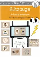Vorschau - Spiele - Blitzauge Anlaute erkennen - PDF digitale Tafel Kl. 1 - Deckblatt