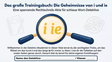 Vorschau - Arbeitsblätter - Wörter mit ie langes i – Deutsch Arbeitsheft mit Lösungen - Seite 1