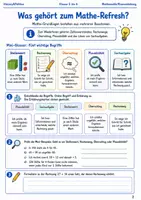 Vorschau - Arbeitsblätter - Mathe Refresh aus dem Vorjahr Arbeitsheft Klasse 5 bis 6 Schulstart Grundwissen und Rechenstrategien wiederholen - Seite 1