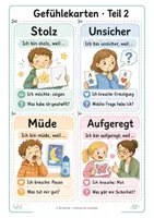 Vorschau - Bildkarten - Gefühlekarten für den Morgenkreis in Farbe - Seite 2