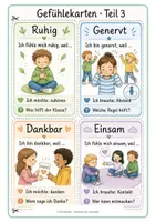 Vorschau - Bildkarten - Gefühlekarten für den Morgenkreis in Farbe - Seite 3
