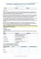Vorschau - Arbeitsblätter - Arbeitsblatt Physik Klasse 7 - Aggregatzustände und Teilchenmodell - Deckblatt