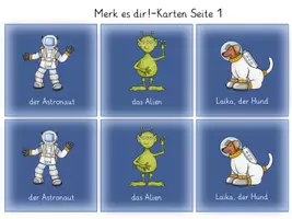 Vorschau - Spiele - Spiel: Merk es dir! Weltall 15 Paare - Seite 1