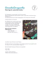 Vorschau - Mal- und Bastelvorlagen - DoodleDragonfly - Malvorlage für zauberhafte Libellen! - Seite 1